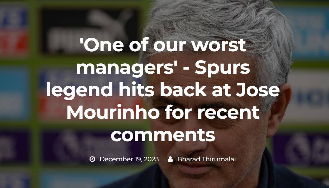 热刺主帅穆里尼奥:球队需保持一致性,争取好成绩的简单介绍 热刺主帅穆里尼奥:球队需保持一致性,争取好成绩的简单介绍